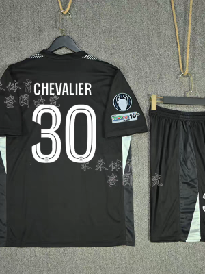 Maillot Gardien Domicile Noir Enfant Lucas Chevalier PSG 25/26