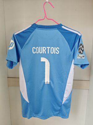 Maillot Gardien Domicile Bleu Enfant Courtois Real Madrid 25/26