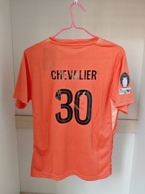 Maillot Gardien Fourth Orange Enfant Lucas Chevalier PSG 25/26 (Badge UCL)
